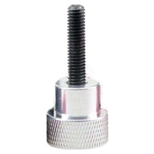 1pcs M10 White luminum alloy handle with hard hand screw High-end knurled hands bolt Step handles screws