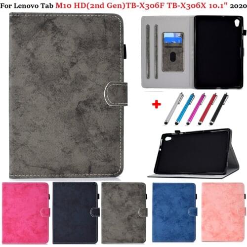 Smart Tablet Case For Lenovo Tab M10 M 10 HD 2nd Gen Flip Stand Magnetic Cover for Funda Lenovo Tab M10 HD TB-X306X X306F Case