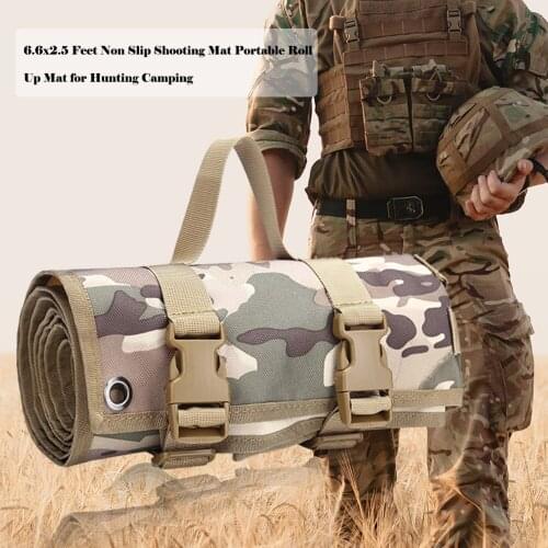 Roll Up Shooting Mat Nylon Fabric Portable Non Padded Non Slip Camping Mat Stable Practical Picnicn Outdoor Hunting Accessories