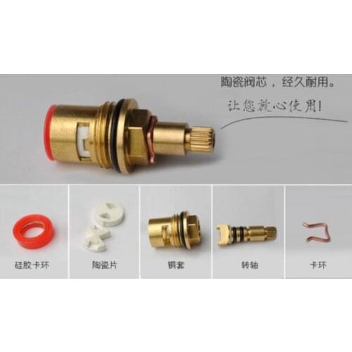 Thickening copper faxin washing machine mop pool triangle valve ceramic plate faxin single-taps