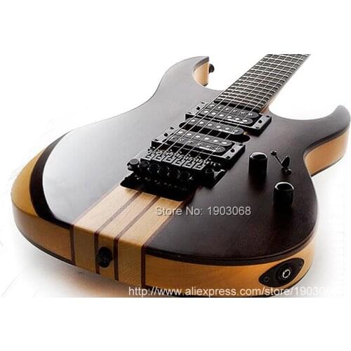 High quality 6 strings guitar mahogany thru-neck electric guitar with floyd rose,through neck guitar
