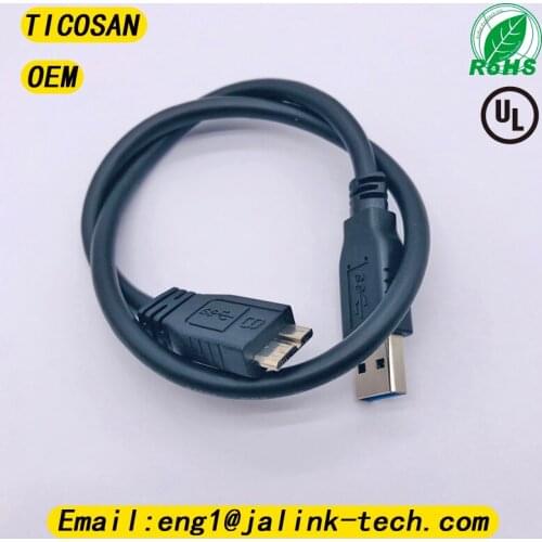 High quality TICOSAN USB 3.0 Type A to Micro B Cable USB3.0 Fast Data Sync Cable Cord for External Hard Drive Disk HDD