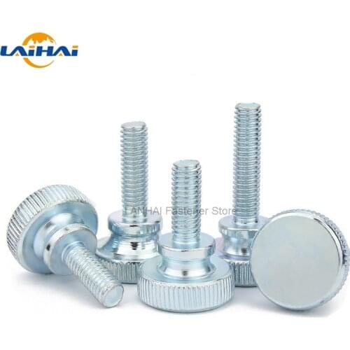 1/2/5pcs M3 M4 M5 M6 M8 M10 DIN464 GB834 Knurl High Step Head Hand Tighten Thumb Screw Curtain Wall Glass Lock Thumbscrew Adjust