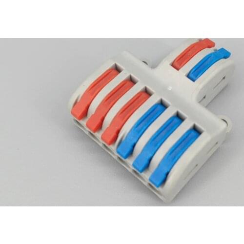 10pcs SPL-62 Universal compact wire wiring connector conductor terminal block with lever