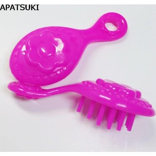 2pcs/lot Plastic Comb For Barbie Dolls For Monster High Dolls Kids Toy Doll House Party Toys For Girl Birthday Chirstmas Gift