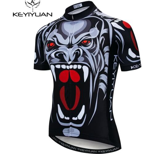 2021 Keyiyuan Men Cycling Jersey MTB Bike Shirt Downhill Breathable Pro Team Mountain Bicycle Clothing Ciclismo Maillot