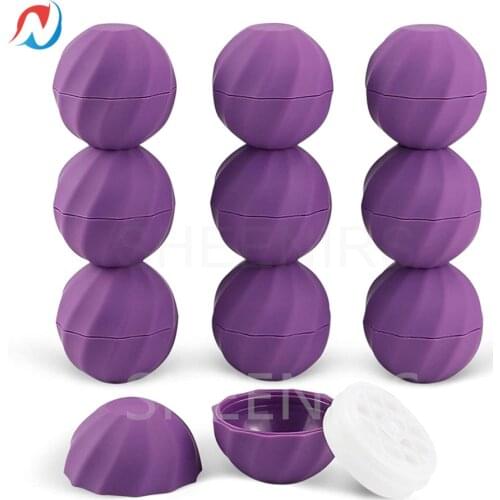 24pcs 0.24Oz (7ml) Empty Lip Balm Sphere Containers screw Cap Lipstick Tubes Chapstick Tubes Chapstick Holder for Lip Gloss tube