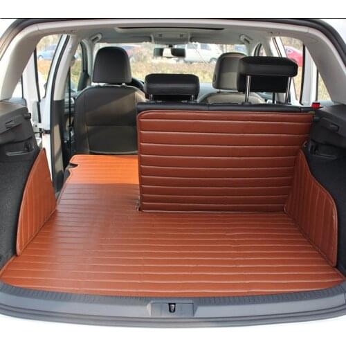 Full Surrounded 3D Folding Car Trunk Mats+second Row and Side Carpets for Volkswagen Golf 6 / 7GTI Beetle Scirocco Polo