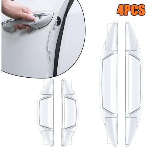 4PCS Car Door Protector Guard Airbag Buffer Strip Scratch Protector Rubber Bumper Stickers Auto Door Edge Protection Accessories