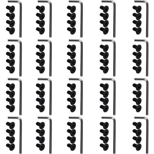 80Pcs Handlebar Front Fork Tube Screws with 20 x Hexagon Electric Scooter Replacement Parts for Xiaomi M365 Ninebot Es2