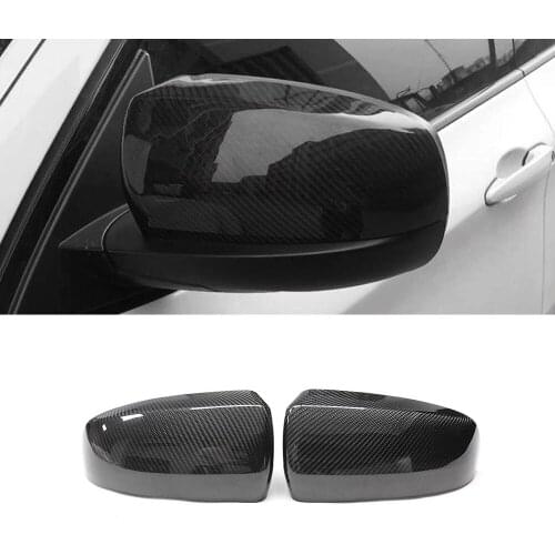 Car Accessories Carbon Fiber Side Rearview Mirror Frame Cover Replacement Sticker Decoration for BMW X5 X6 E70 E71 2006-2014