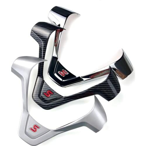 Car Accessories Steering Wheel Protective Sequin Cover Trim Sticker for Ford Fiesta Ecosport 2012 2013 2014 2015 2016 2017