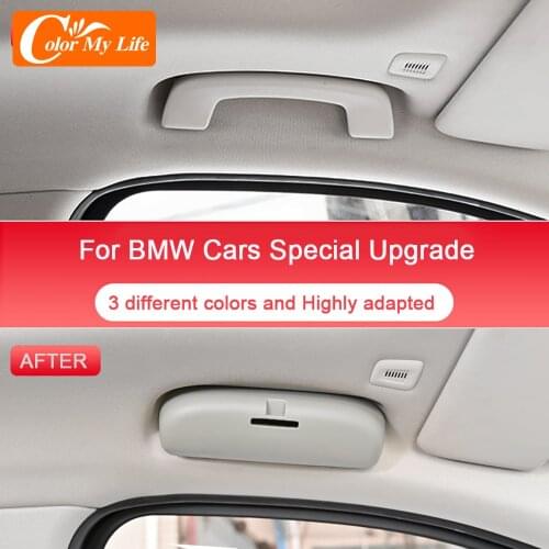 Color My Life Car Eyeglass Holder Glasses Storage Clip for BMW 5 Series F10 F11 F18 2010 - 2021 Auto Organize Sunglasses Holder