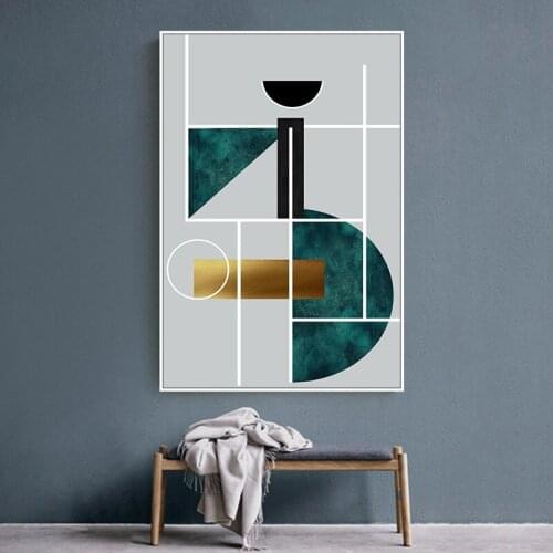 Frameless Decorative Painting Eins Style Home Decoration Painting Hotel Living Room Hanging Painting Model Room Study Mural