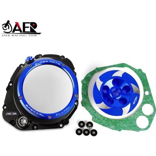 CNC Waterproof Clear Clutch Cover Spring Retainer Protector Guard for Suzuki GSXS 1000F GSXS-1000F GSX-S1000F 2015-2017