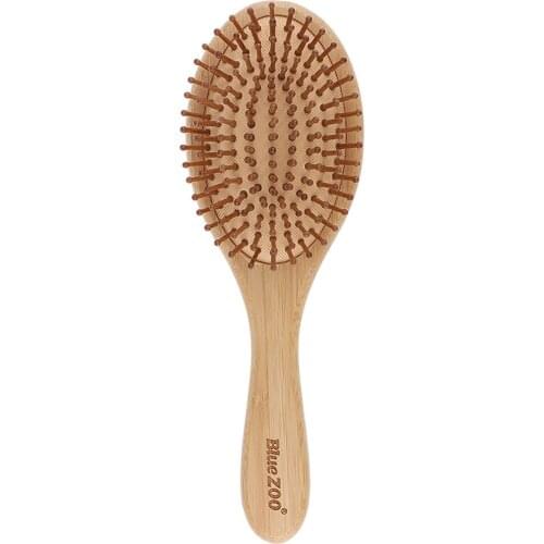 Wooden Anti Static Hair Brush Paddle Cushion Hairbrush Massage Hair Brush