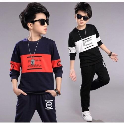 Teen Children Clothes 3-10 Year Boys Costume Tracksuit Sweater Tops Pants 2PCS Baby Boy Spring Autumn Outfits Set