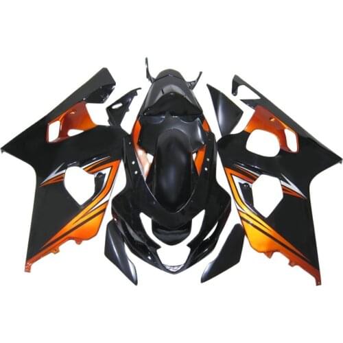 Brand New fairing kit for SUZUKI GSXR 600 750 2004 2005, Black Orange Fairings GSXR600 GSXR750 04 05 PL209
