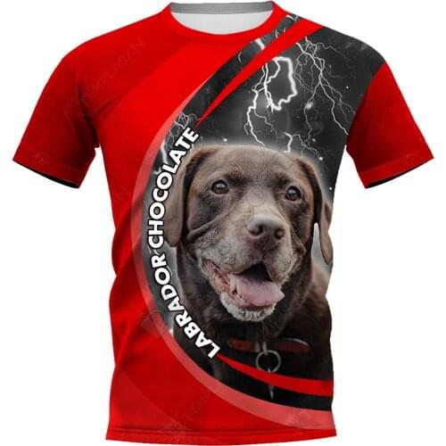 Labrador Chocolate 3D Printed t shirts women for men Summer Casual Tees Short Sleeve T-shirts Short Sleeve Drop Shipping 02