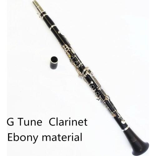 JM 18 Key clarinet G Tune Ebony clarinet Silver plated keys Professional Musical Instrument with Case