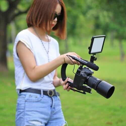 U/C C Shape Bracket Handheld Video Camera Stabilizer Steadicam Shoe Mounts for Gopro Xiaomi Yi Sjcam DSLR SLR Canon Nikon