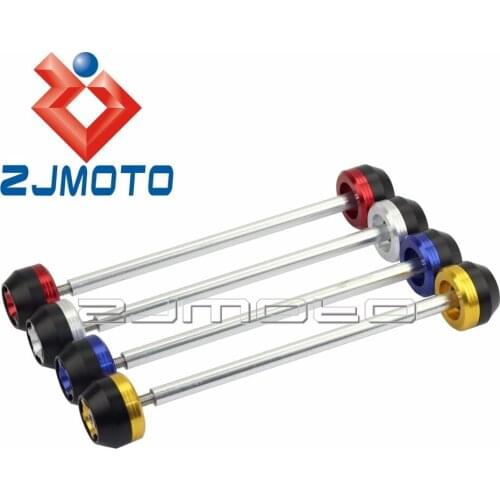 Motorcycle Aluminum Front & Rear Axle Fork Crash Sliders Cap For Triumph Daytona 675 2006-2014 Wheel Protector