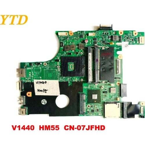 Original for DELL V1440 laptop motherboard V1440 HM55 CN-07JFHD tested good free shipping