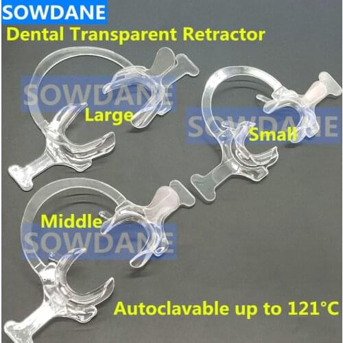 Dental Orthodontic C Type Tooth Intraoral Lip Cheek Retractor Transparent Mouth Opener Dentist Ortho Matrial Autoclavable