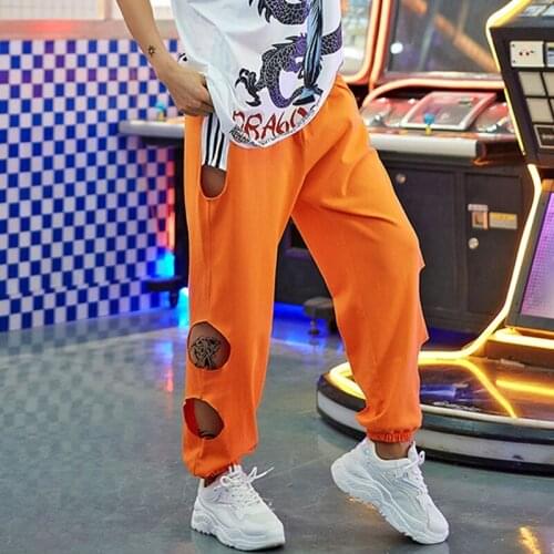 Hip Hop Costume Cotton Large Size Sweatpants Jazz Clothes Women Pants Streetwear Modern Stage Rave Outfit Performance Wear DT880