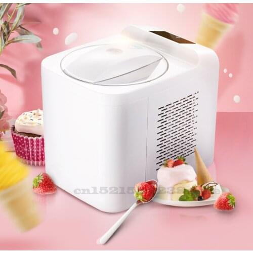 220V Built-in Freezer Compressor Cooling Household Intelligent Soft Hard Tastes 1L Capacity Mini Hard Ice Cream Machine