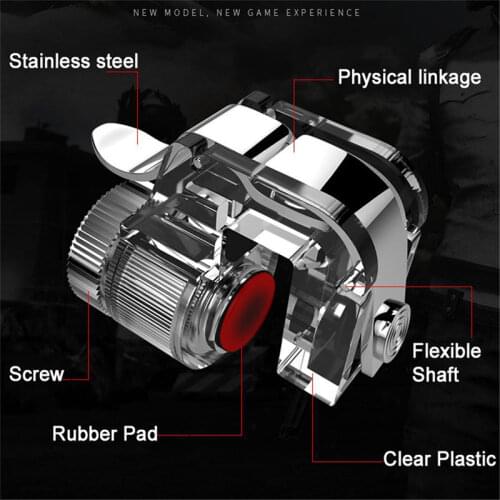 1 Pair Of R11 Game Trigger Mobile Phone Gamepad Joystick Button Gaming Shooter Grip Aim Metal Key Controller For PUBG Phone