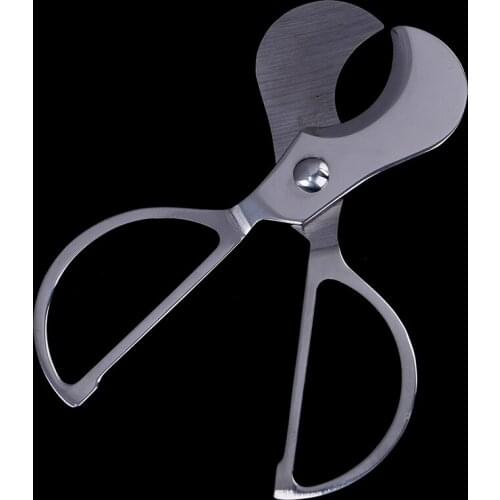 1Pc Cohiba Cigar Scissors Cigar Scissor Blade Smoke Machine Cutting Tobacco Metal Cigar Cutter Stainless Steel Cigar Accessories