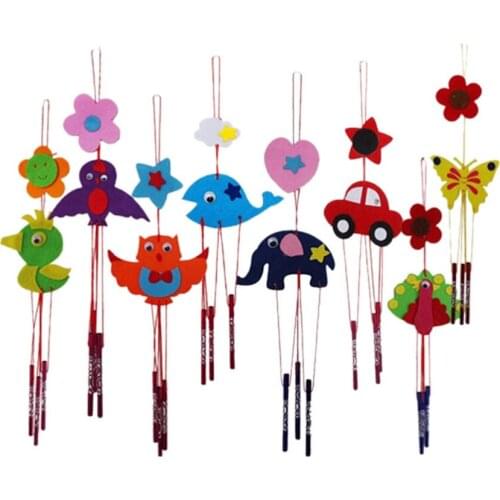 1 PCS Colorful DIY Campanula Wind Chime Kids Children Kindergarten Manual Arts and Crafts Toys