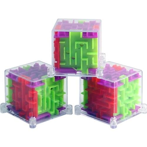 2019 Funny 3D Maze Magic Cube Puzzle Speed 1PC Cube Puzzle Game Labyrinth Ball Toys Magical Maze Ball Games Educational Toys