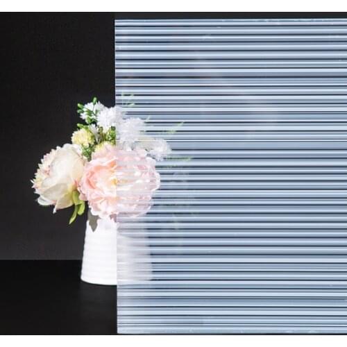 3D stripe Window Film Stained Glass Decorative Uv Window Sticker Self Adhesive Film Window Decal for Glass film