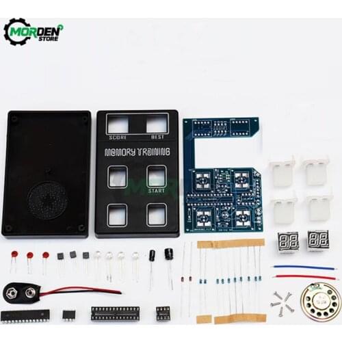 DC 9V Memory Training Game Machine Making DIY Kit Funny LED Electronic Kit Memory Training Puzzle Game Kit Gift