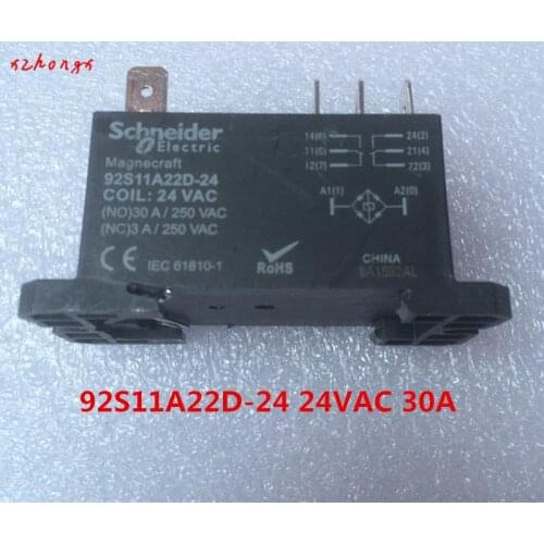 92S11A22D-24 24VAC 30A RPF2ABD 24VDC 92S11A22D-120 HF92F-220A5-2C22F relay