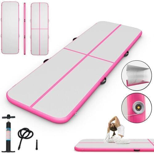 Free Shipping 3m 4m 5m Inflatable Cheap Gymnastics Mattress Gym Tumble Airtrack Floor Yoga Olympics Tumbling Air Track For Sale