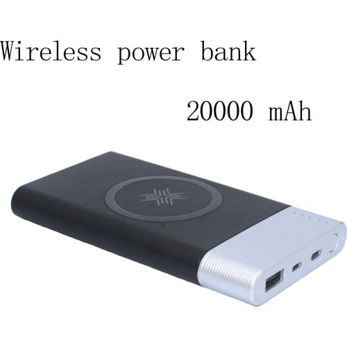 Wireless power bank..20000mah.3.7V youth version of ultra-thin small portable large capacity mobile power supply