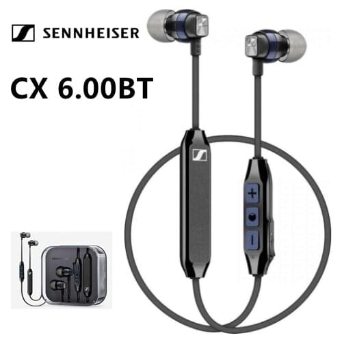 Sennheiser CX 6.00BT Bluetooth in-ear wireless headphones Stereo Headset Sport Earbuds For iPhone For Samsung/XiaoMi/Huawei/1