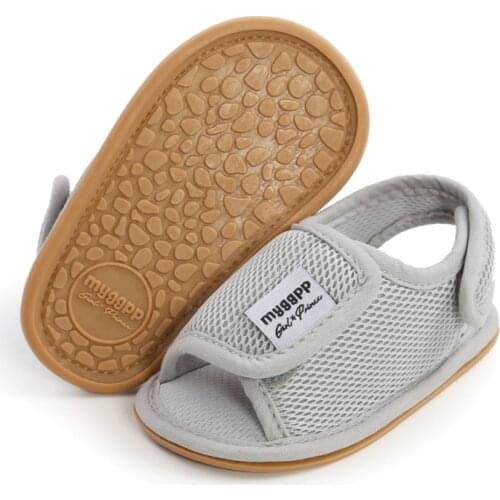 Baby Sandals Infant Boys Girls Summer Fashion First Walkers Flat With Soft Bottom Children Cute Anti-slip Toddler Shoes 0-18M
