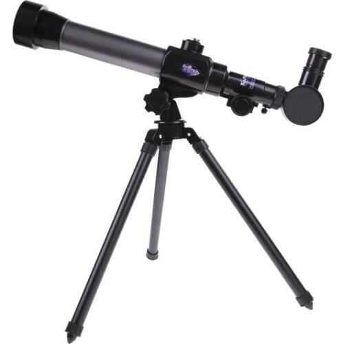 20X 30X 40X Refractor Astronomical Telescope for Children Space Sky Microscope Combo with Tripod