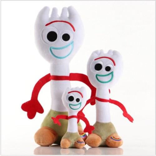 Disney High Quality 15cm 25cm 34cm Toy Story 4 Forky Buzz Lightyear Woody Soft Plush Toy Stuffed Doll Figure Cartoon Toy For Kid