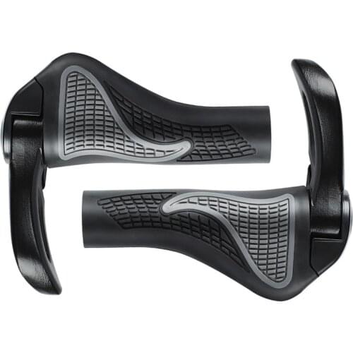 Ergonomic Non-slip Rubber Bicycle Grips Handlebar Cover Bar Ends Hand Rest Bike Part 22.2mm For Folding Racing Road Bikes 4Color
