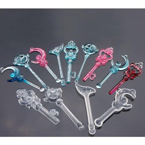 4style Fashion Mix Key Moon Fairy Stick Scrapbooking Silicone Mould Tools Silicone Resin Craft DIY Pendant Decoration Tool
