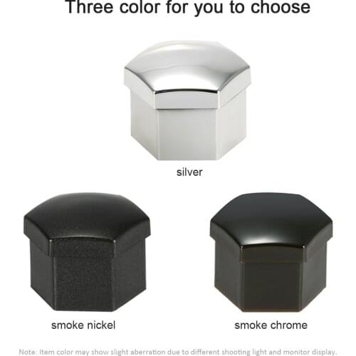 KKMOON Universal 20 pcs 17mm Car Wheel Chrome Plastic Nut Cover Bolt Cap Car Accessories Car Styling Professional spare parts