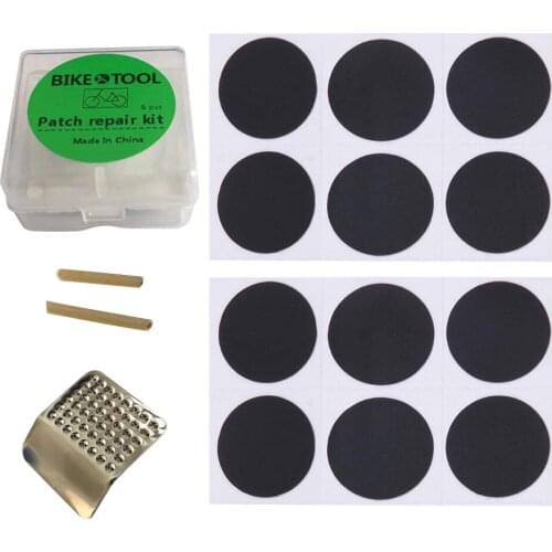 Bicycle Tire Repair Set Inner Tube Patching Tyre Filler Glue Free Patch Kit Portable Bike Repair Tool Cycling Tire Accessories