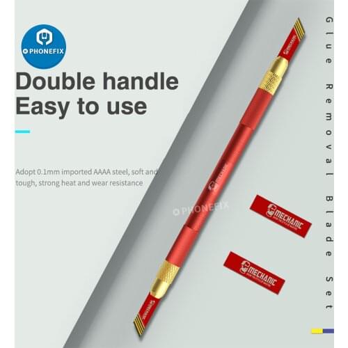 Mechanic Fonekong Red Blade Copper Sheet for iPhone CPU Glue Removal Mobile Phone NAND Baseband CPU Remove Tool
