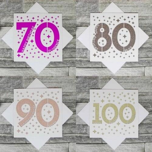 Metal Cutting Dies 0-9 Birthday Candle Numbers Dies Stencil Scrapbook DIY Paper Cards Embossing Handmade Gift for Birthday Party