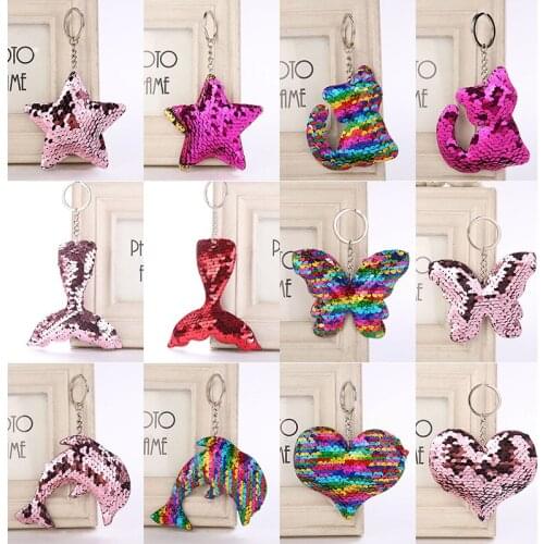 Kawaii Plush Toys Fluffy Fur Pom Pom Metal Keyring Women Girls Bag Hang Pendant Kids Birthday Easter Gifts Toys